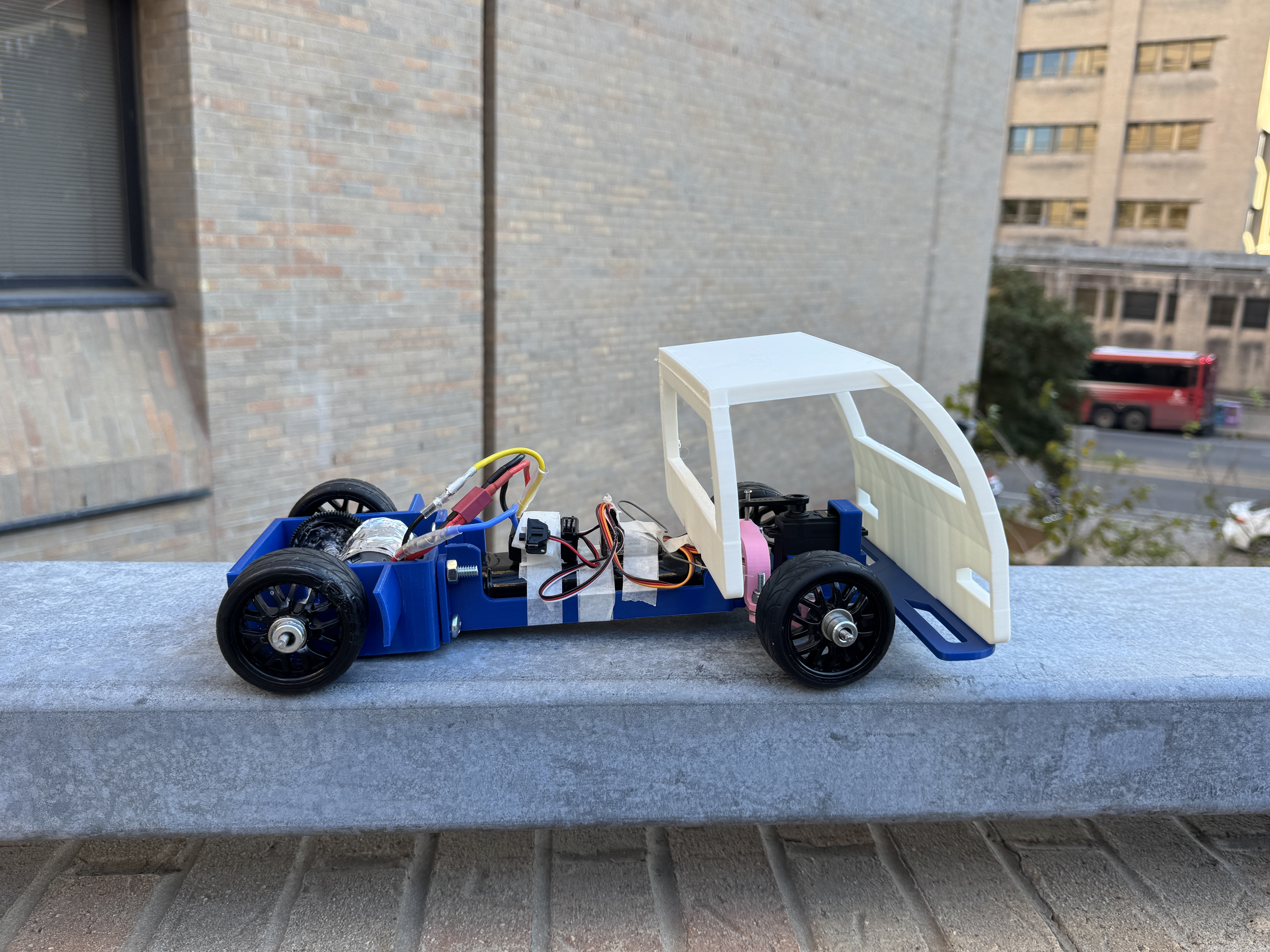Remote control kei truck assembled and ready for testing
