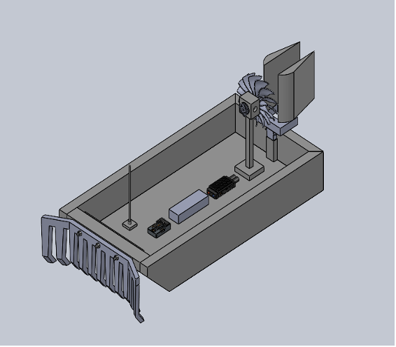 CAD rendering of the airboat cleanup concept