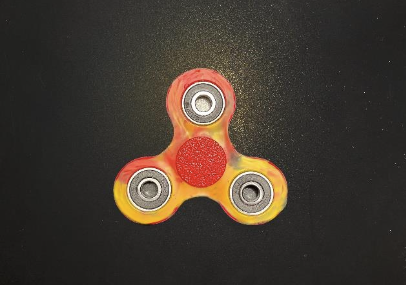 Final assembled fidget spinner